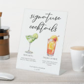 Margarita Tequila Sunrise Wedding Cocktails Menu Reclamebord Met Voetstuk (Insitu)