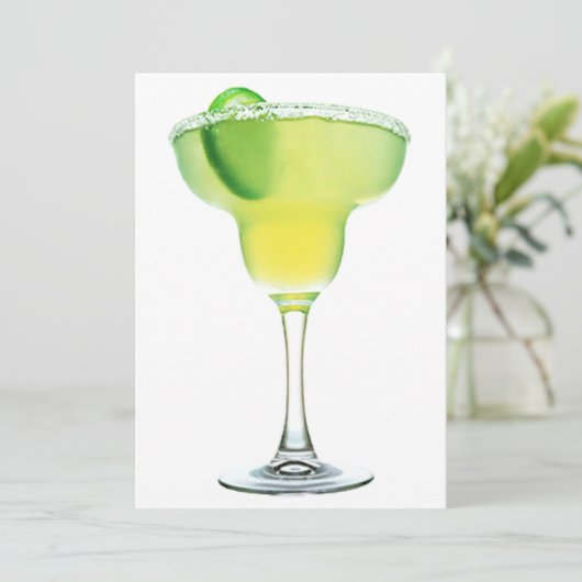Margarita Uitnodiging (Staand voorkant)