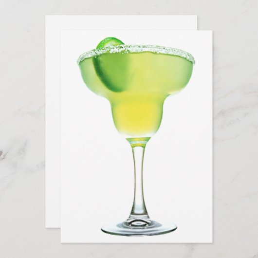 Margarita Uitnodiging (Voorkant / Achterkant)