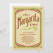 Margarita uitnodigingen - Fiesta Tequila Beach Par (Voorkant / Achterkant)