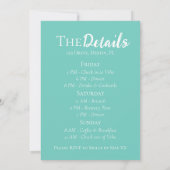 Margarita Veil Bachelorette Feestroute Kaart (Achterkant)