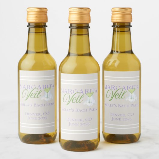 Margarita Veil – Leuk vrijgezellenfeest Wijn Etiket (Flessen)