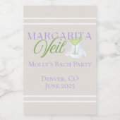 Margarita Veil – Leuk vrijgezellenfeest Wijn Etiket (Enkel label)