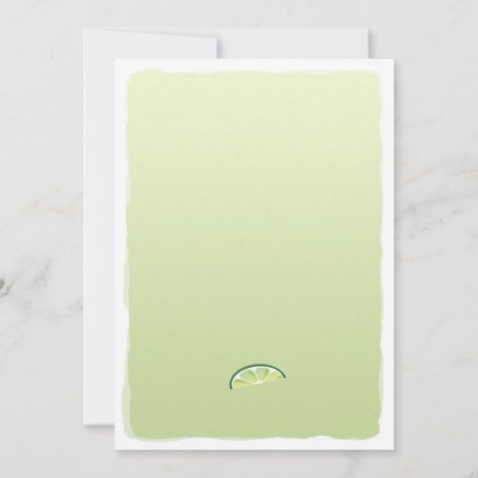 Margarita verjaardagsfeest uitnodiging (Achterkant)