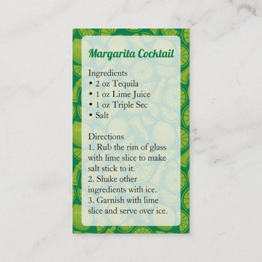 Margarita Visitekaartje (Achterkant)