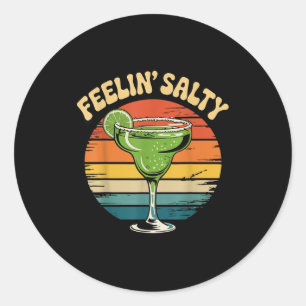 Margarita voelt zout cinco de mayo grappig ronde sticker