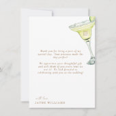 Margarita Vrijgezellenfeest Bericht Dank U II Kaart (Voorkant)