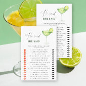 Margarita vrijgezellenfeest Hij zei dat ze spel ze