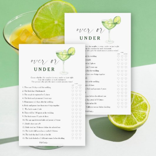 Margarita vrijgezellenfeest Over of onder spel