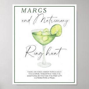 Margarita vrijgezellenfeest Ringjacht spel Poster