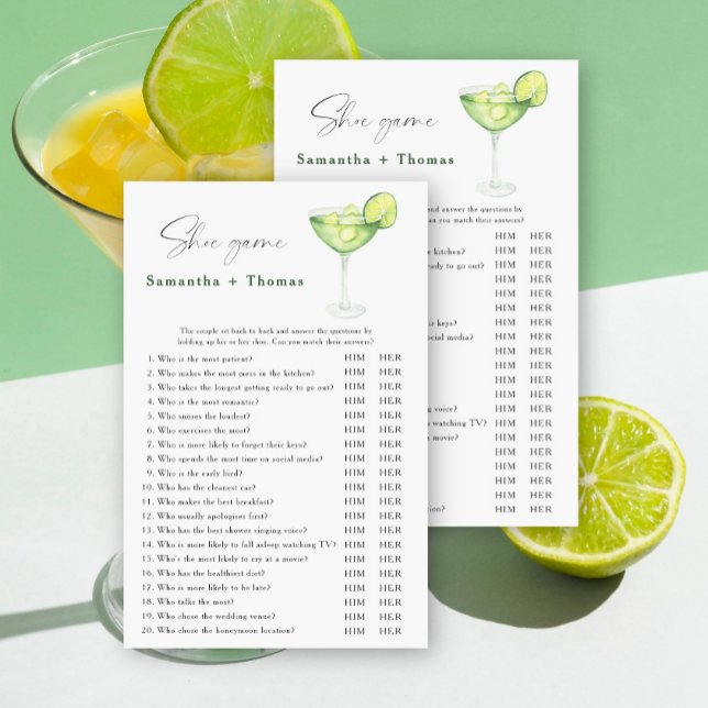 Margarita vrijgezellenfeest Schoen spel (Creator heeft geüpload)