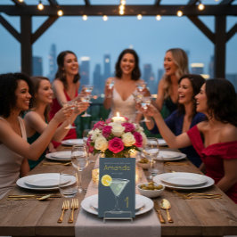 Margarita vrijgezellenfeest welkom reclamebord met voetstuk