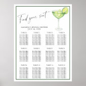 Margarita Vrijgezellenfeest zitkaart Poster (Voorkant)