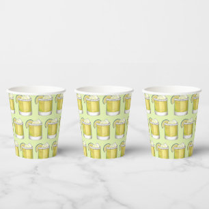 Margarita Zomer Cocktail Gemengde Drank Limoen Gro Papieren Bekers