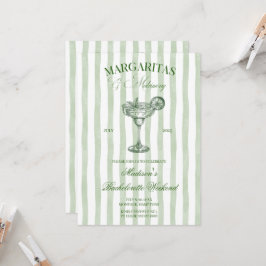 Margaritas and lime Bridal shower Kaart