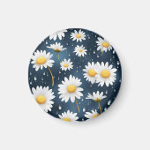 MARGARITAS BLANCA FONDO AZUL MAGNEET (Voorkant)