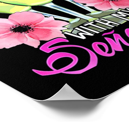 Margaritas drink met mijn Senoritas Poster (Hoek)