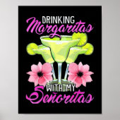 Margaritas drink met mijn Senoritas Poster (Voorkant)