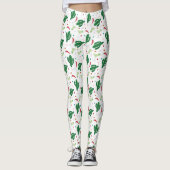 Margaritas en Chili Peppers Fiesta Theme Leggings (Voorkant)