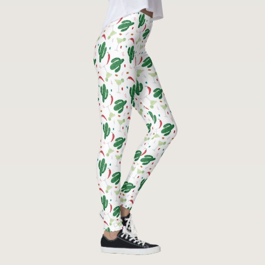Margaritas en Chili Peppers Fiesta Theme Leggings (Rechts)