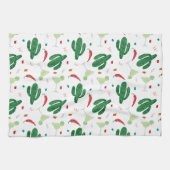 Margaritas en Chili Peppers Fiesta Theme Theedoek (Horizontaal)