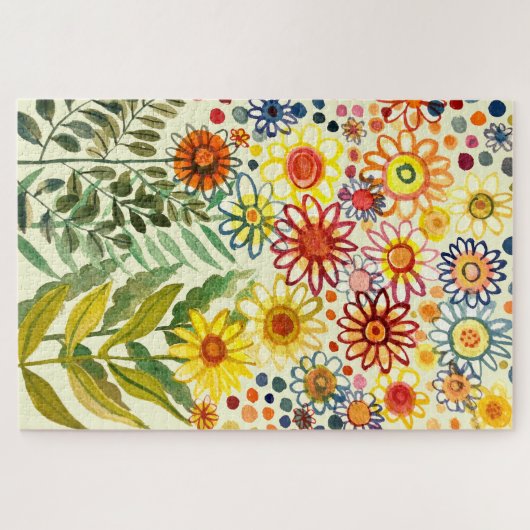 Margaritas en daisies legpuzzel (Horizontaal)