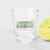 Margaritas en het Huwelijk Bach Party Shot Glass Glas (Voorkant)