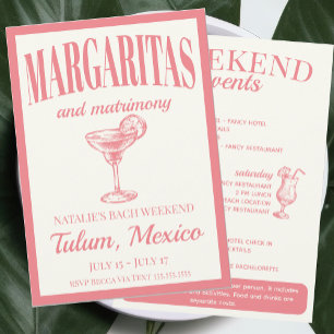 Margaritas en het huwelijk sociale cocktail route kaart