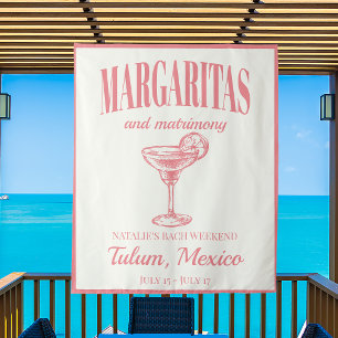 Margaritas en het huwelijk sociale cocktail route wandkleed