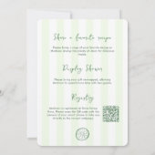 Margarita's en het met de hand getrokken Vrijgezel Kaart (Achterkant)