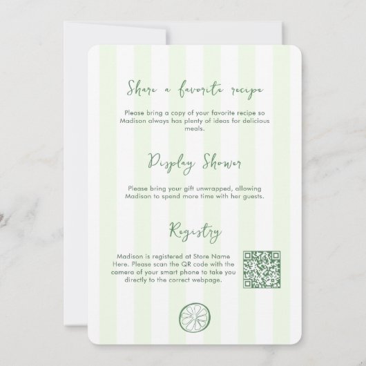 Margarita's en het met de hand getrokken Vrijgezel Kaart (Achterkant)