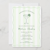 Margarita's en het met de hand getrokken Vrijgezel Kaart (Voorkant)