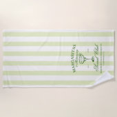 Margaritas en Huwelijk Bachelorette Strandlaken (Voorkant)