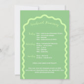 Margaritas En Huwelijk Bachelorette Weekend Kaart (Achterkant)