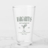 Margaritas En Huwelijk Gepersonaliseerde Bachelore Glas (Voorkant)