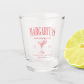 Margaritas En Huwelijk Gepersonaliseerde Bachelore Shot Glas (Voorkant)