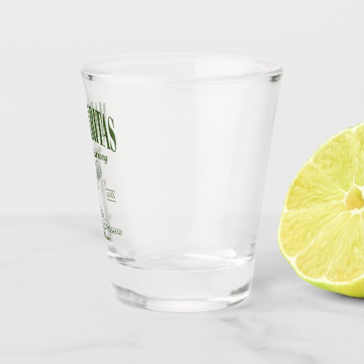 Margaritas En Huwelijk Gepersonaliseerde Bachelore Shot Glas (Rechts)