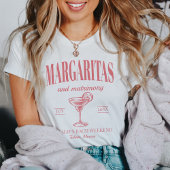Margaritas En Huwelijk Gepersonaliseerde Bachelore T-shirt