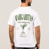 Margaritas En Huwelijk Gepersonaliseerde Bachelore T-shirt (Achterkant)
