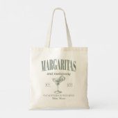 Margaritas En Huwelijk Gepersonaliseerde Bachelore Tote Bag (Achterkant)