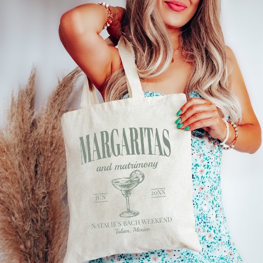 Margaritas En Huwelijk Gepersonaliseerde Bachelore Tote Bag