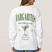 Margaritas En Huwelijk Gepersonaliseerde Bachelore Trui (Achterkant)