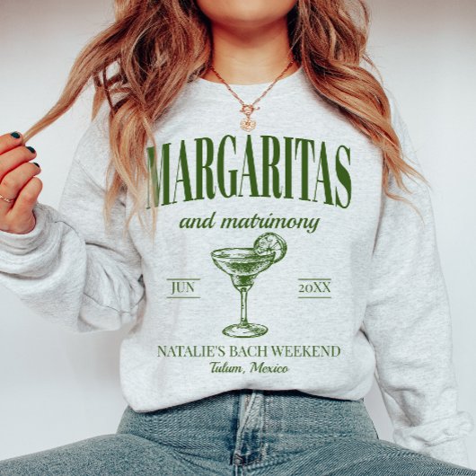 Margaritas En Huwelijk Gepersonaliseerde Bachelore Trui