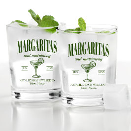 Margaritas En Huwelijk Gepersonaliseerde Bachelore Whisky Glas