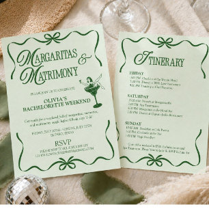 Margarita's en Huwelijk Vrijgezellenweekendfeestje Kaart