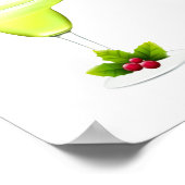 Margaritas en Mistletoe Kerst Welkomst Bar Poster (Hoek)