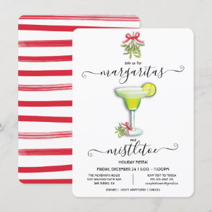 Margaritas en Mistletoe Kerstparty Fiesta Kaart