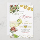 Margaritas en Mistletoe Mexicaanse vakantie Fiesta Kaart (Voorkant)