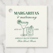 Margaritas & Huwelijk Bach Bedankjes Labels (Voorkant)