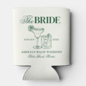 Margaritas & Huwelijk Bachelorette De Bruid Blikjeskoeler (Achterkant)